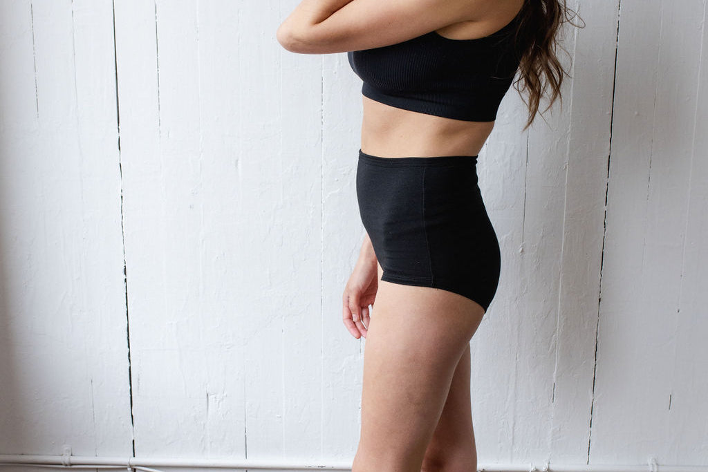 Comfortable high-rise brief undies by Momme