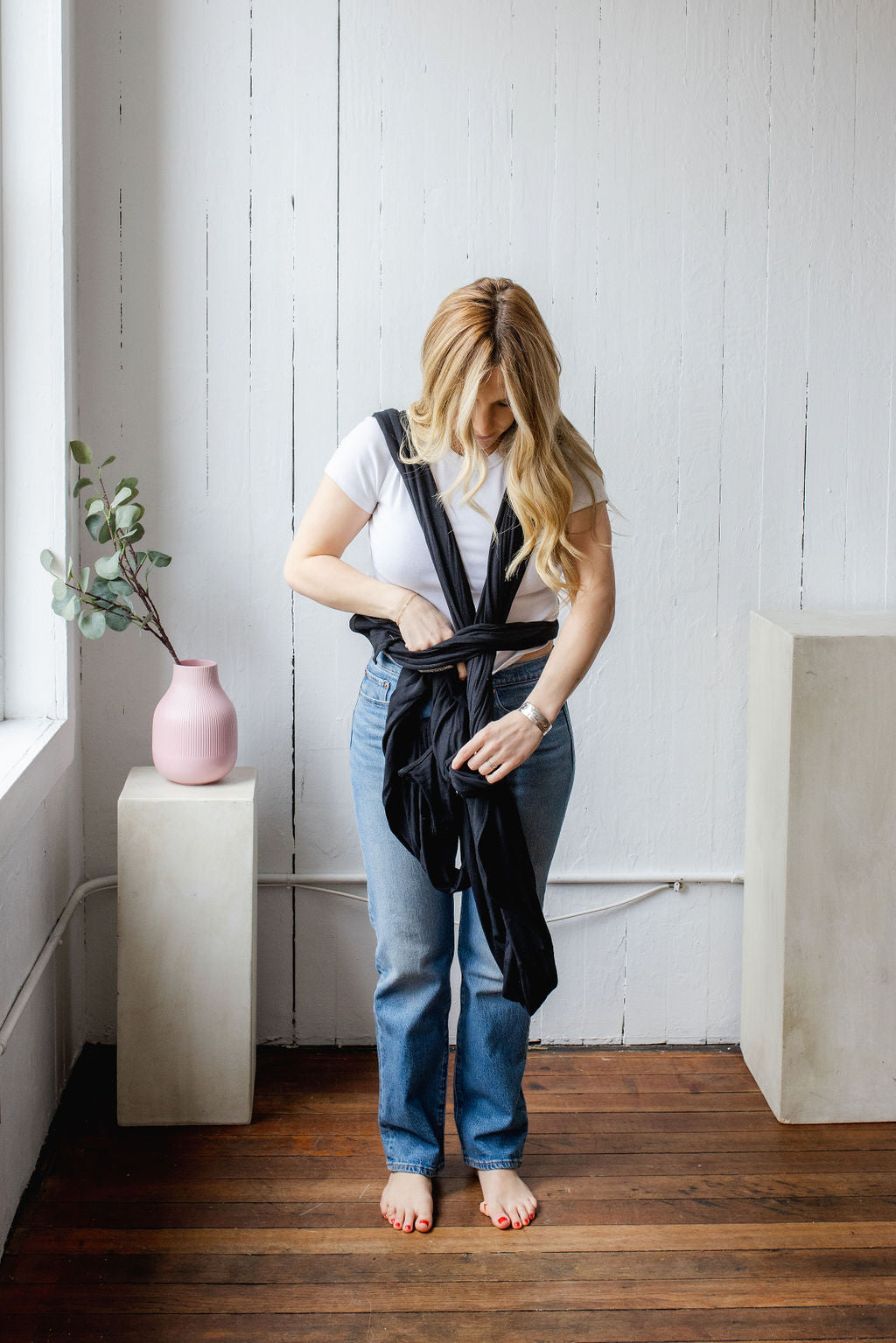 Momme Wrap Tutorial | Pull through the front