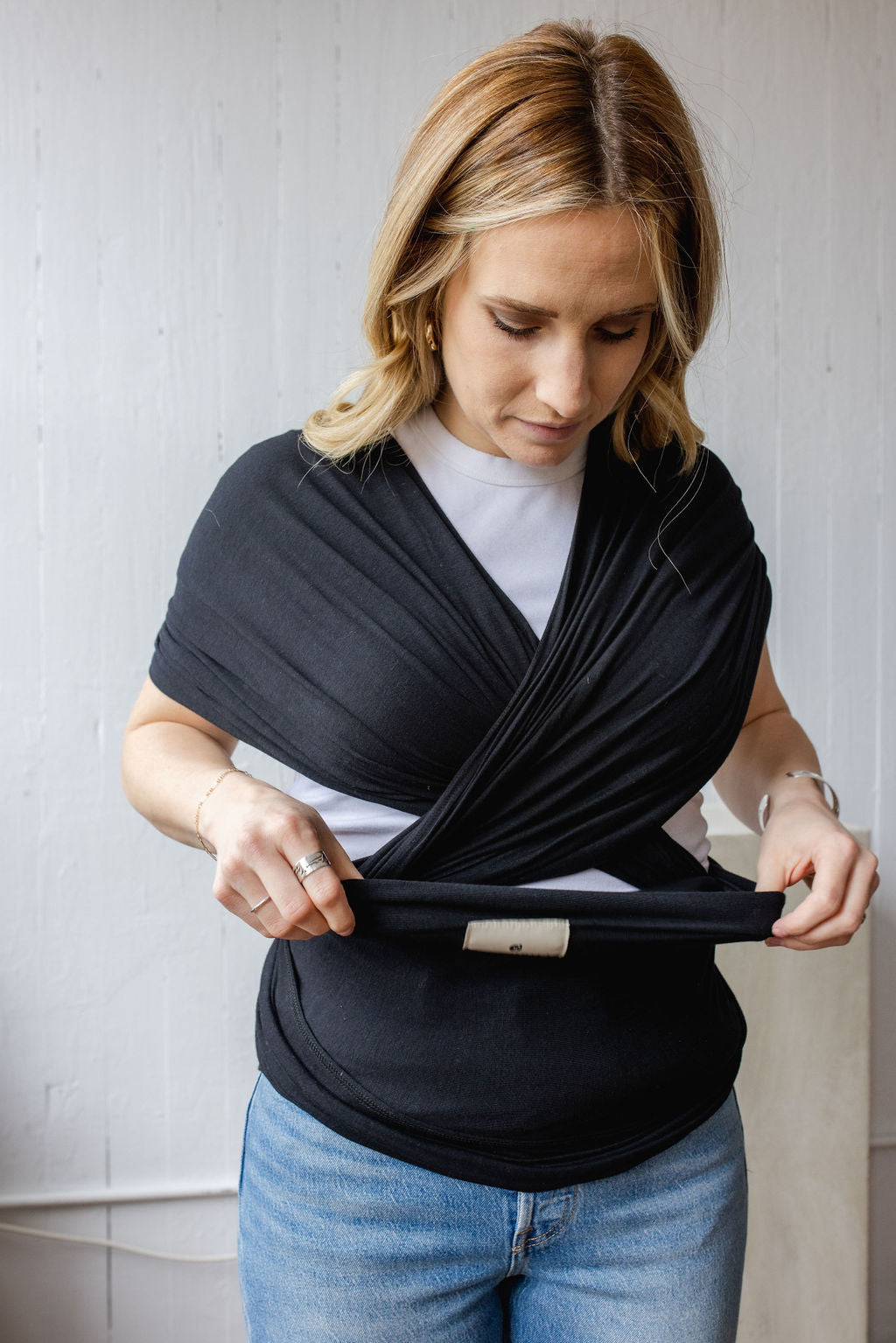 Momme Wrap Tutorial | Step 6 rearrange for comfort