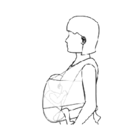 Incorrect baby Placement - nose and mouth obstructed