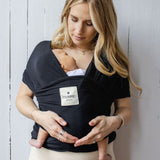 Momme | Blue-black baby wrap for newborns